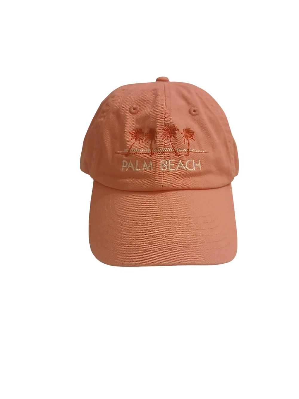 Palm Beach Pink 100% Cotton Embroidered Adjustable Baseball Resort Cap